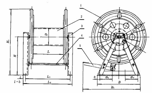 CBT 3468-1992 Marine Steel Wire Rope Reel Type AW and A 3.png